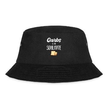 Carbs are my soulmate - Bucket Hat - black - Front - Lela (165cm)