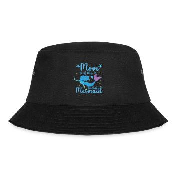 Geburtstags Party Kader Für Meerjungfrau - Bucket Hat - Schwarz - Vorne - Lela (165cm)