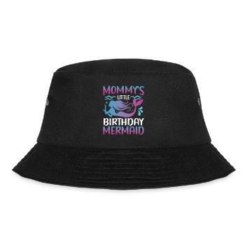 Geburtstags Party Kader Für Meerjungfrau - Bucket Hat - Schwarz - Vorne - Lela (165cm)