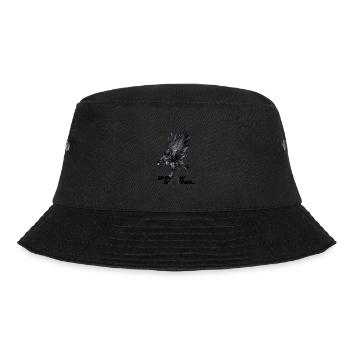 Raven with a Message: Shadow Sentinel - Bucket Hat - black - Front - Lela (165cm)