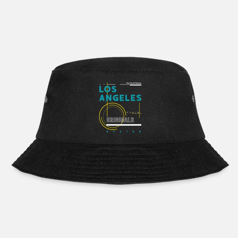 Los Angeles - Bucket Hat - Schwarz