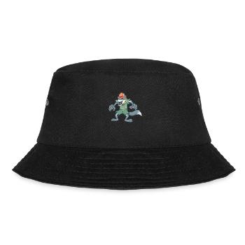 Cartoon Wolf ist Pfadfinder - Bucket Hat - Schwarz - Vorne - Lela (165cm)