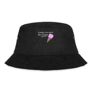 Ice Cream Joke Icecream - Bucket Hat - Schwarz - Vorne - Lela (165cm)
