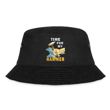 TIME FOR MY HAMMER - Bucket Hat - black - Front - Lela (165cm)