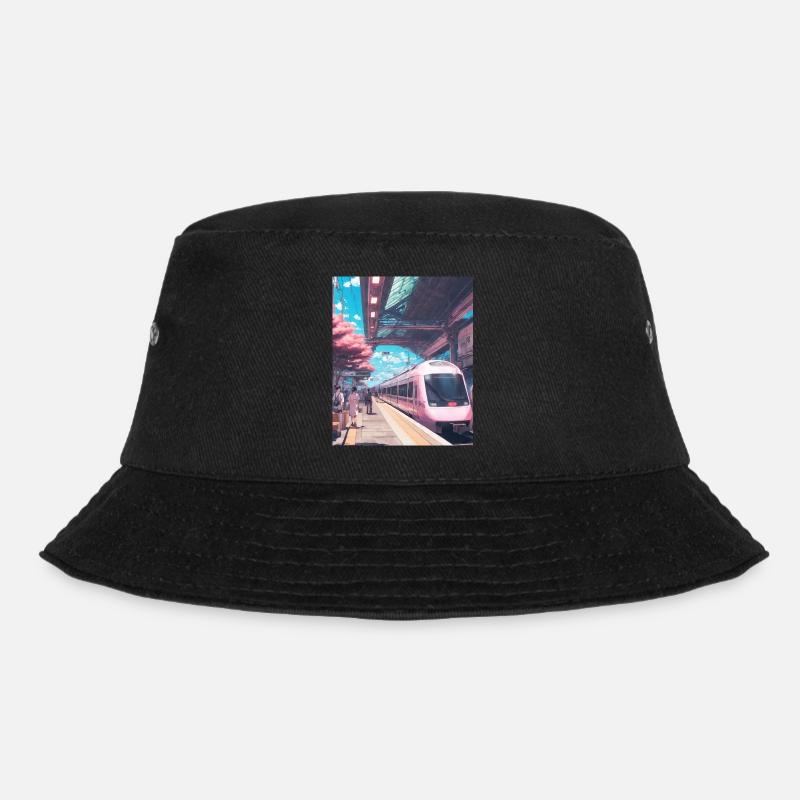 Zug Japan - Bucket Hat - Schwarz