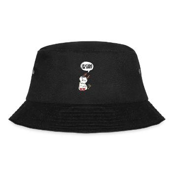 I only love my bed and my mama I'm sorry - Bucket Hat - Schwarz - Vorne - Lela (165cm)