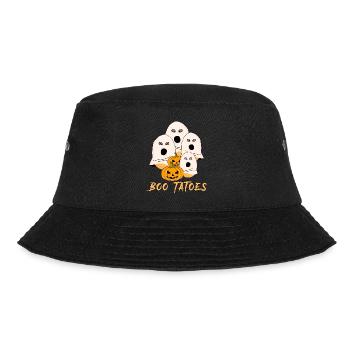 Potato Halloween Ghosts Ghost Potatoes - Bucket Hat - Schwarz - Vorne - Lela (165cm)
