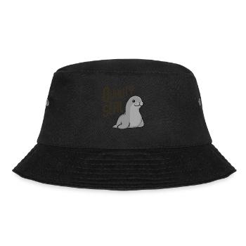 Pinneped Quality Seal - Bucket Hat - Schwarz - Vorne - Lela (165cm)