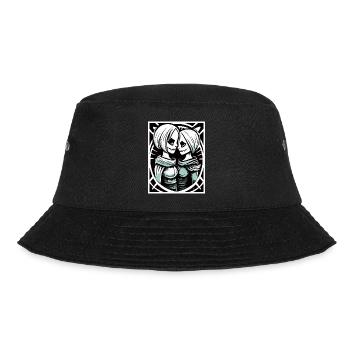 Mittelalterliche Zombie Liebende der Liebe - Bucket Hat - Schwarz - Vorne - Lela (165cm)