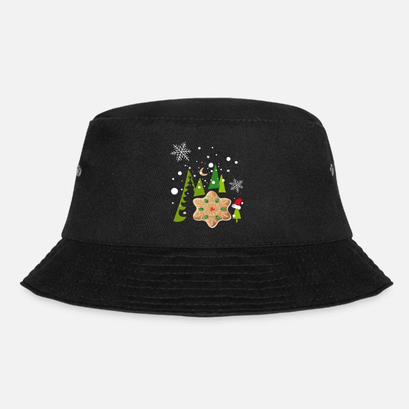 Advent, Pfefferkuchen, Kekse - Bucket Hat - Schwarz