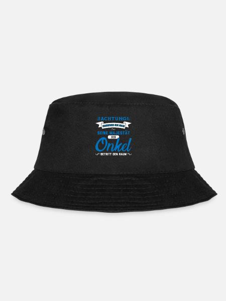 Onkel Familie Onkels Geschenk - Bucket Hat - Schwarz