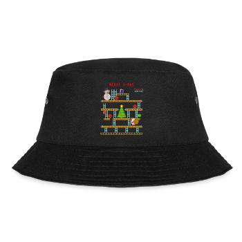 Weihnachten-x-mas-Gute alte zeit 2 Remastert - Bucket Hat - Schwarz - Vorne - Lela (165cm)