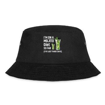 I'm on a Mojito Diet so far I've lost three days - Bucket Hat - black - Front - Lela (165cm)