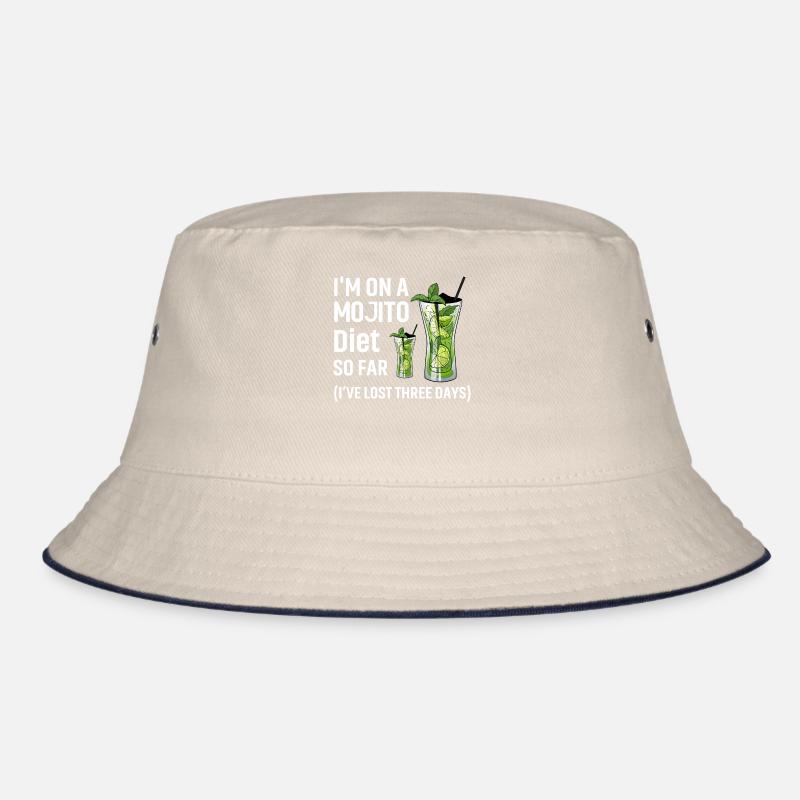 I'm on a Mojito Diet so far I've lost three days Bucket Hat