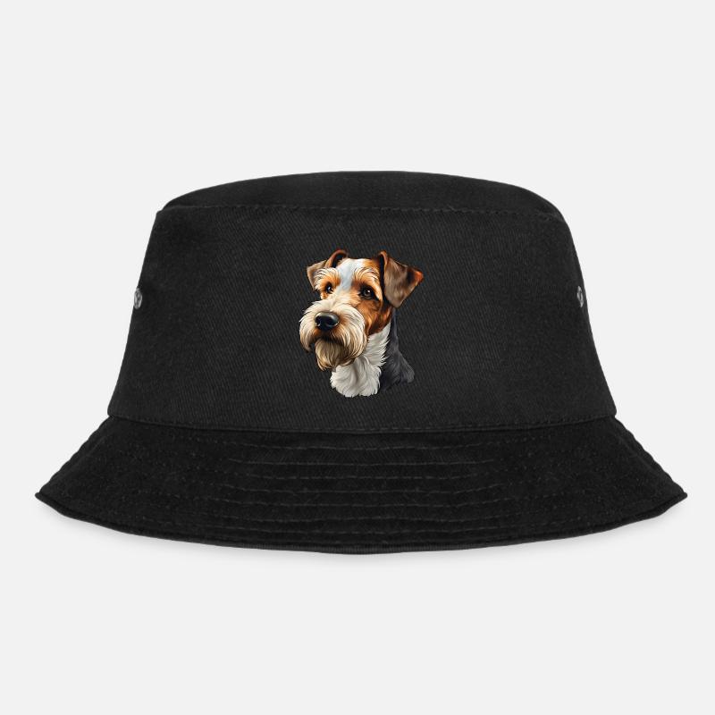 Wire Hair Fox Terrier - Bucket Hat - black