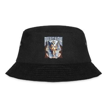 Tut-Ench-Amun, Ägyptischer Pharao, Ägypten - Bucket Hat - Schwarz - Vorne - Lela (165cm)