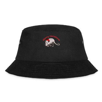Frohe Weihnachten Niedliche Maus Geschenkidee - Bucket Hat - Schwarz - Vorne - Lela (165cm)