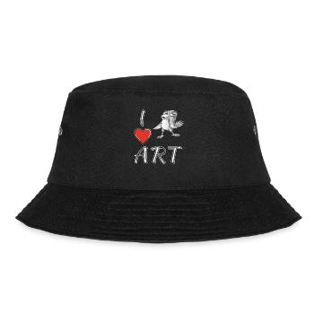 I LOVE ART BIRDS - Bucket Hat - black - Front - Lela (165cm)
