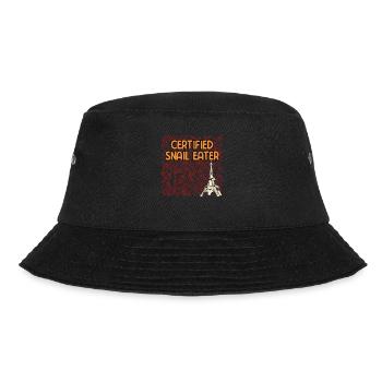 Snail Eater French Iconic Food France Famous Dish - Bucket Hat - Schwarz - Vorne - Lela (165cm)