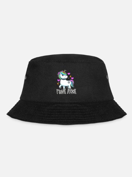 Punk Rock Unicorn - Bucket Hat - Schwarz