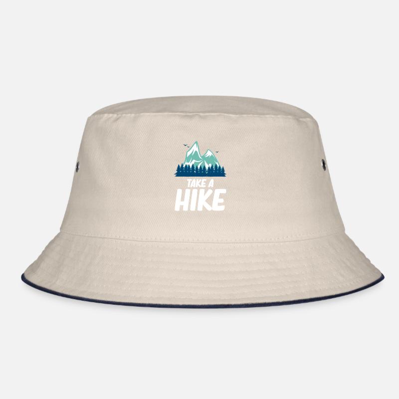 Machen Sie Eine Wanderung Lustiger Wanderer Bucket Hat