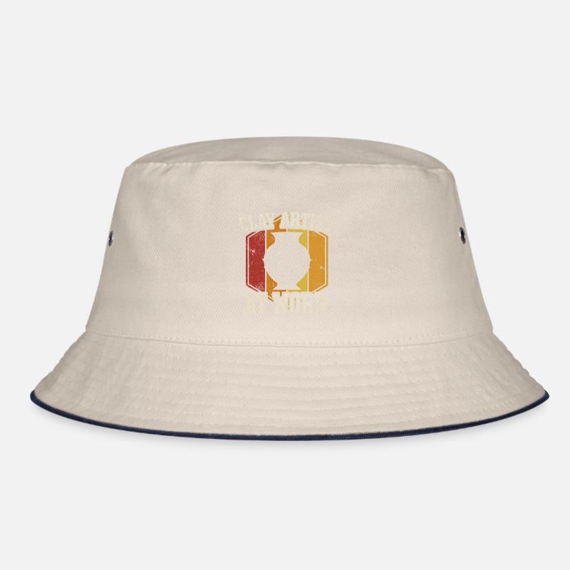 Ceramic Pottery Sculpture Bucket Hat
