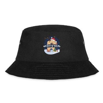Awesome Reyes Name mit Weihnachtsmütze im Weihnachtsthema - Bucket Hat - Schwarz - Vorne - Lela (165cm)