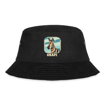 Okapi Sunset Spirit Animal - Bucket Hat - Schwarz - Vorne - Lela (165cm)