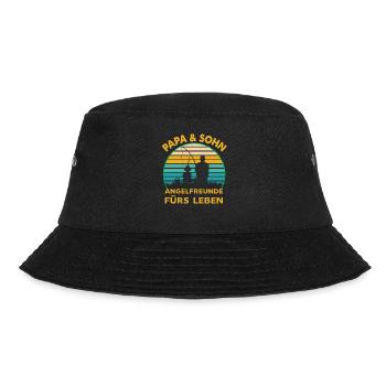 VATER SOHN ANGELFREUNDE FURS LEBEN ANGELN - Bucket Hat - Schwarz - Vorne - Lela (165cm)