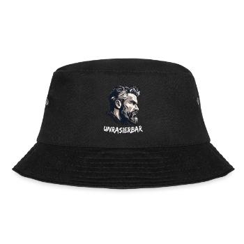 Unrasierbar Wikinger Bartträger Lustiger Bart - Bucket Hat - Schwarz - Vorne - Lela (165cm)