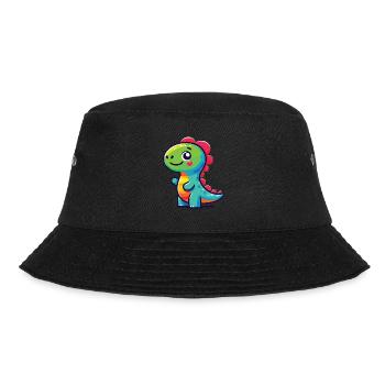 Dinosaur Baby Dino Kids Dinosaur Kids - Bucket Hat - black - Front - Lela (165cm)