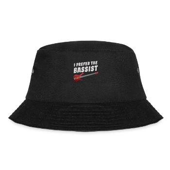 Ich bevorzuge den Bassisten, den Gitarristen, den Metalcore - Bucket Hat - Schwarz - Vorne - Lela (165cm)