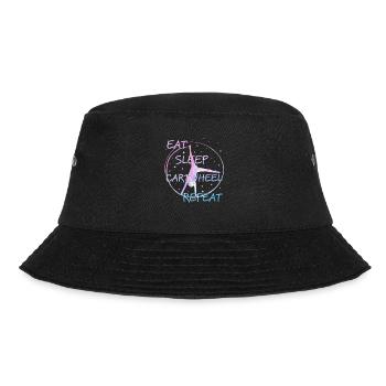 Wheel Stroke Gymnastics Acrobatics Girl - Bucket Hat - black - Front - Lela (165cm)