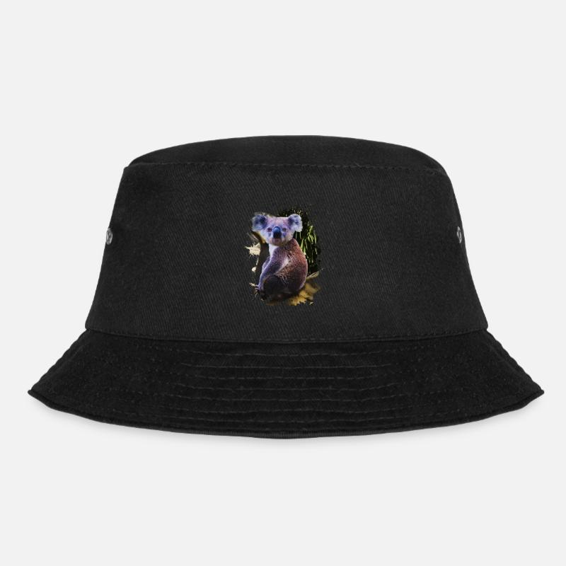 Australien Bambusfresser Beuteltier Koala - Bucket Hat - Schwarz