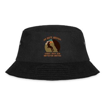 Bergsteiger Toprope Klettern Outdoor Wandern - Bucket Hat - Schwarz - Vorne - Lela (165cm)