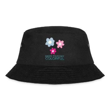 Make your day colorful - Bucket Hat - Schwarz - Vorne - Lela (165cm)