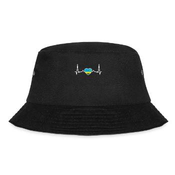 Rwanda Herzschlag Ruandische Flagge Ruandese - Bucket Hat - Schwarz - Vorne - Lela (165cm)