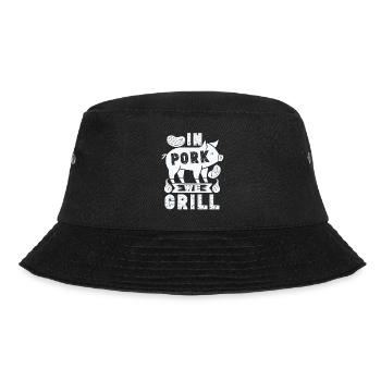 Grill Pork - Bucket Hat - black - Front - Lela (165cm)