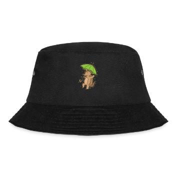 Armadillo with umbrella mammal desert - Bucket Hat - black - Front - Lela (165cm)