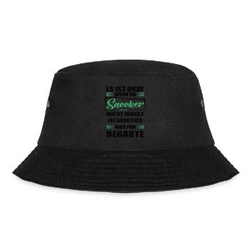 Snooker Lustiger Spruch für Mann & Frau - Bucket Hat - Schwarz - Vorne - Lela (165cm)