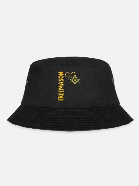 Masonic Freemasonry Fraternal - Bucket Hat - Schwarz