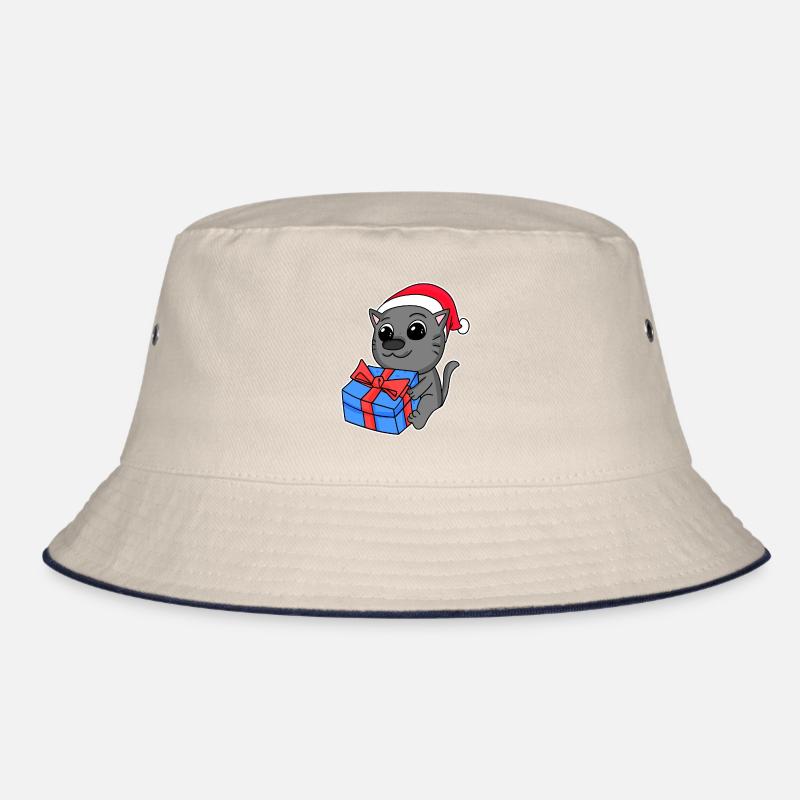 Cat Christmas Bucket Hat