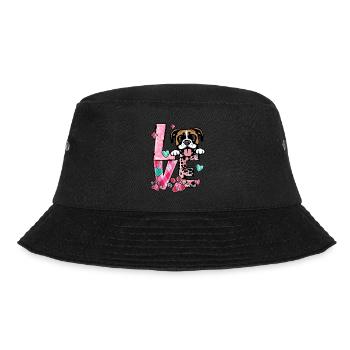 Chien Boxer J’aime Mon Chien Saint Valentin - Bob - noir - Devant - Lela (165cm)