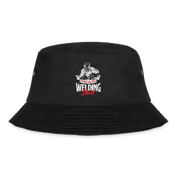 Lustiges Schweißer Geschenk - Bucket Hat - Schwarz - Vorne - Lela (165cm)