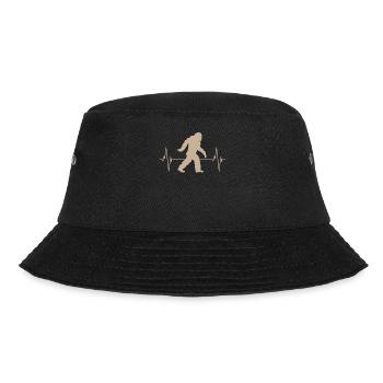 Bigfoot Herzschlag Abenteuer Geist - Bucket Hat - Schwarz - Vorne - Lela (165cm)