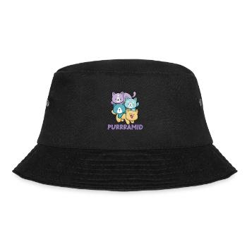 Lustiges Katzenliebhaber Motiv Katzenbesitzer - Bucket Hat - Schwarz - Vorne - Lela (165cm)
