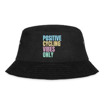 positive cycling vibes only - Bucket Hat - black - Front - Lela (165cm)