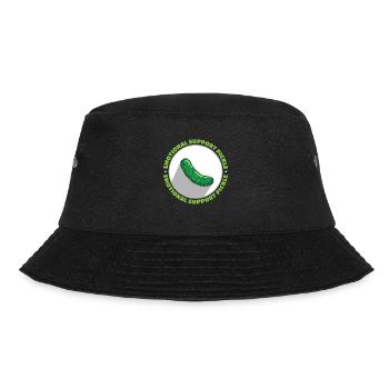 Emotional Support Pickle Humanity Kindness - Bucket Hat - black - Front - Lela (165cm)