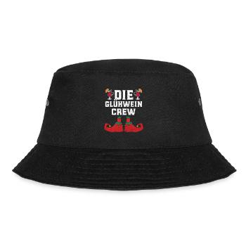 Weihnachten Die Glühwein Crew Glühweinstand - Bucket Hat - Schwarz - Vorne - Lela (165cm)