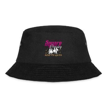Square Dancing Makes Life Sparkle Western Dancing - Bucket Hat - black - Front - Lela (165cm)